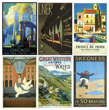 Listing image for VINTAGE RAILWAY TRAVEL WALL ART POSTER PRINTS A4 / A3 / A2