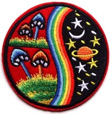 Listing image for UFO Alien Patch Embroidered Iron On Sew On Sci-Fi Space