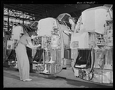 Listing image for Photo:Aircraft Assembly Line Women Workers 1930s Aviation Factory